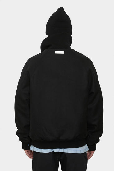 meskie#@Kurtka WOOL BOMBER czarna