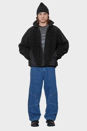 meskie#@Kurtka FLEECE JACKET AW25 czarna