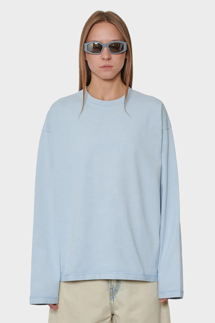 damskie#@Longsleeve LOGO LINE LONGSLEEVE niebieska