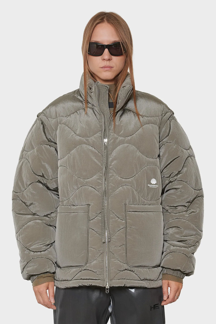 damskie#@Kurtka DETACHABLE JACKET brązowa