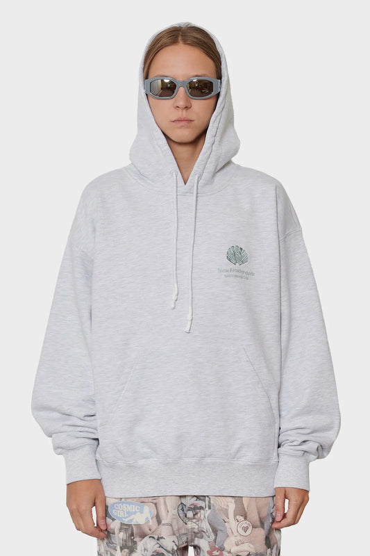 damskie#@Bluza LOGO HOODIE popielaty