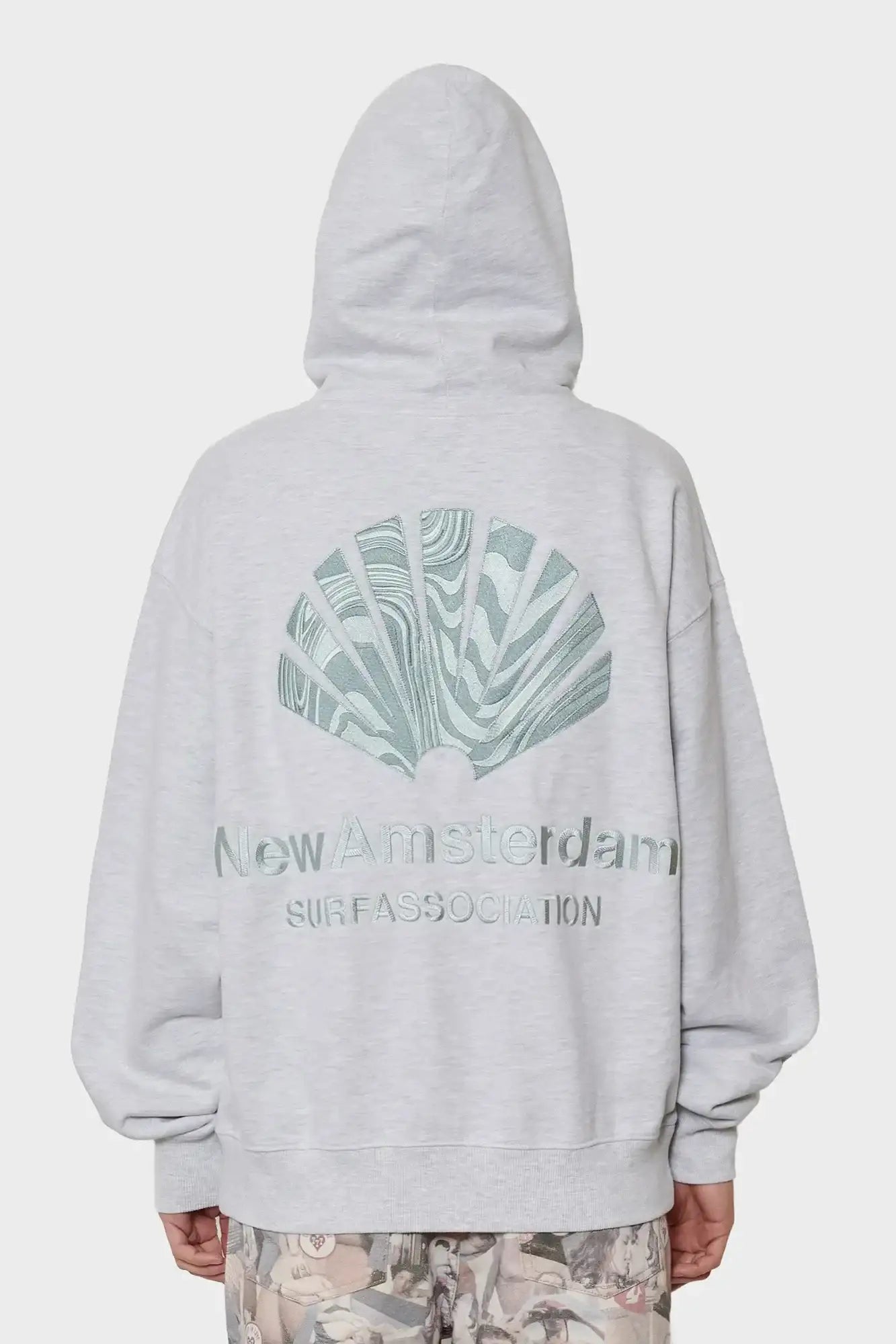 damskie#@Bluza LOGO HOODIE popielaty