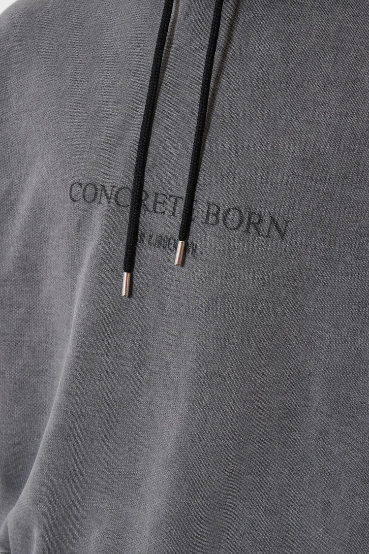 Bluza LOGO OVERSIZED HOODIE ciemnoszara