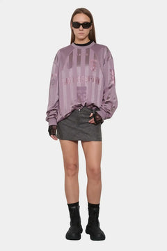 Longsleeve FOOTBALL MESH purpurowy