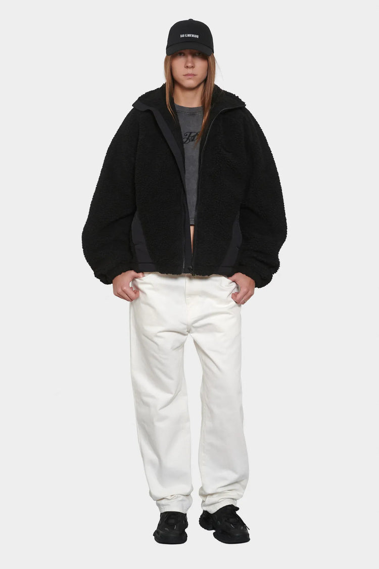 damskie#@Kurtka FLEECE JACKET AW25 czarna