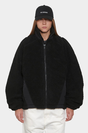 damskie#@Kurtka FLEECE JACKET AW25 czarna