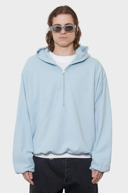 meskie#@Bluza INFLATABLE HOODIE niebieska