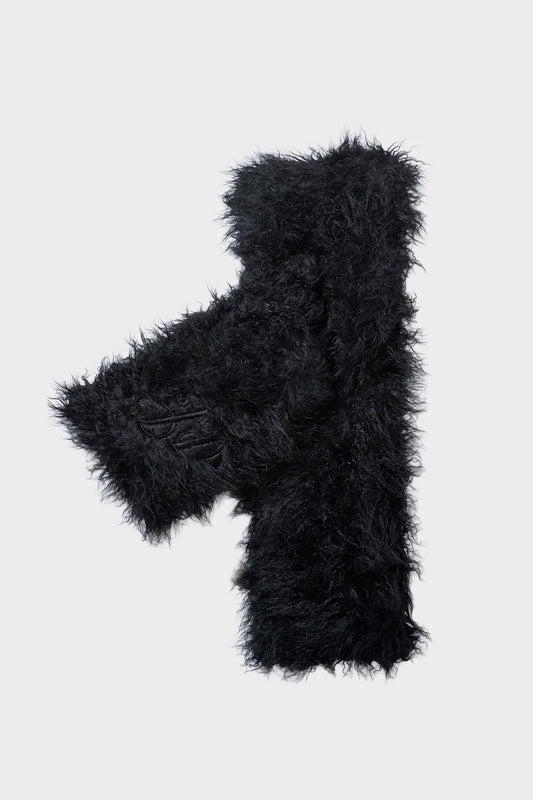 Scarf FAUX FUR PILLOW black