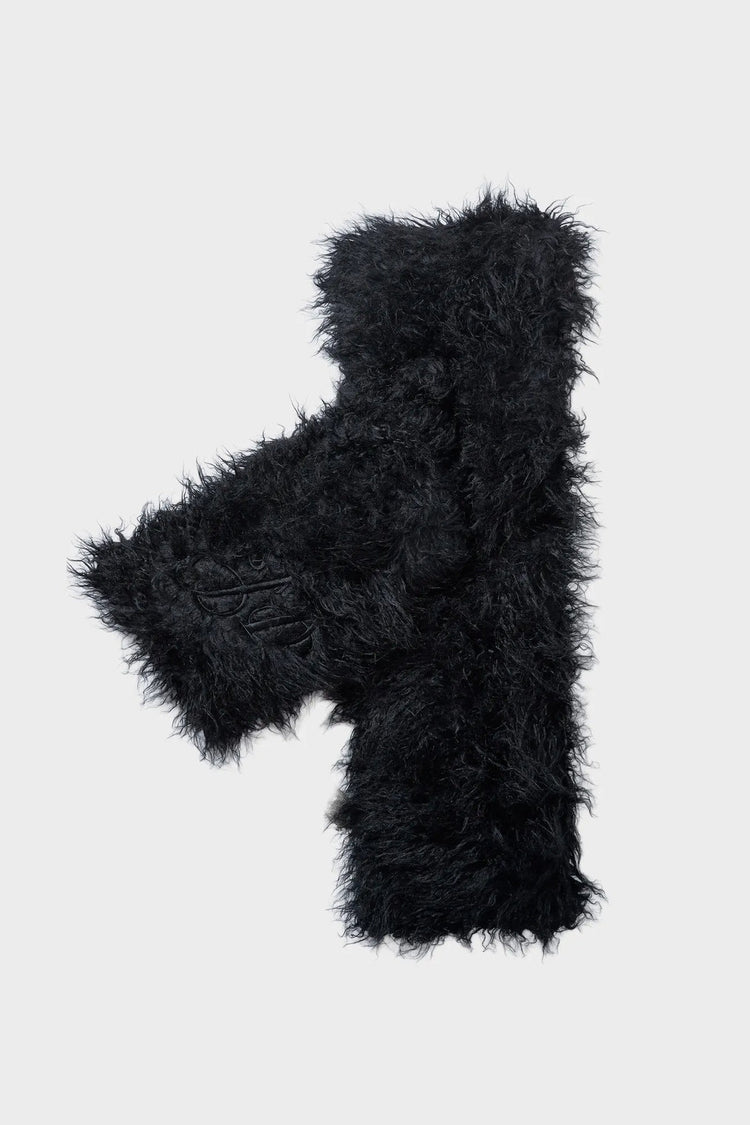 Scarf FAUX FUR PILLOW black