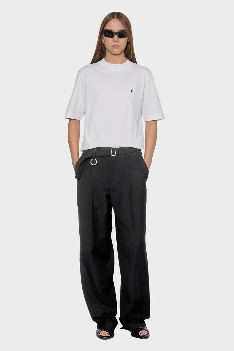 damskie#@Spodnie LOOSE SUIT PANT czarne