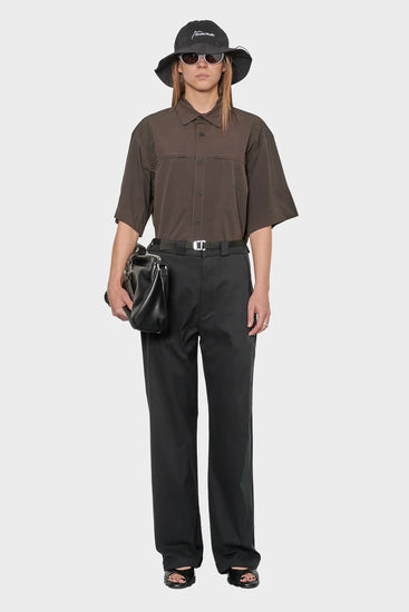 damskie#@Spodnie BUCKLE CHINO czarne