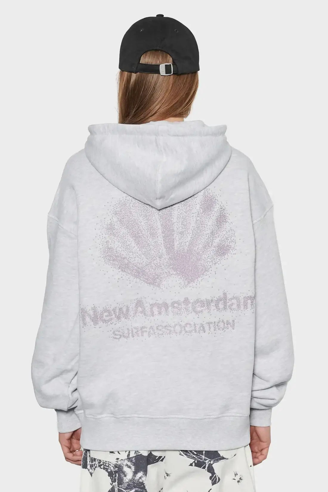 damskie#@Bluza SPRAYED LOGO szara